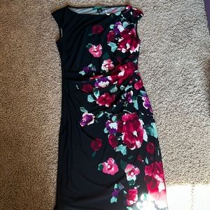 Ralph Lauren ruched side floral dress 4